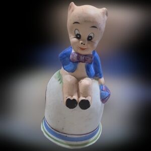 Warner Bros. Blue and White Piglet Figurine